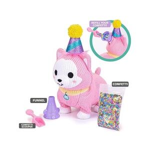 Ami Amis Party Pal Ultimate Plush Toy Walks, Play Music/Horns, pops Confetti NEW